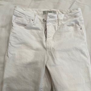 Topshop Jamie Moto Skinny Jeans in White